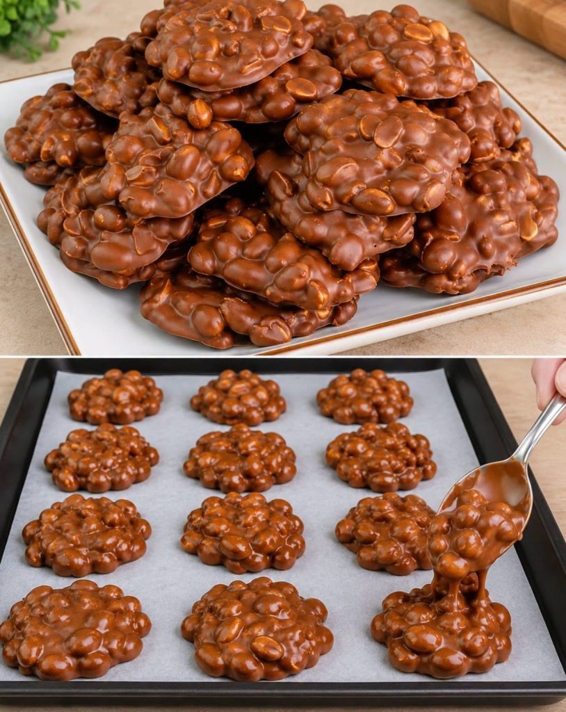 Choklad-jordnötsbitar med 3 ingredienser!