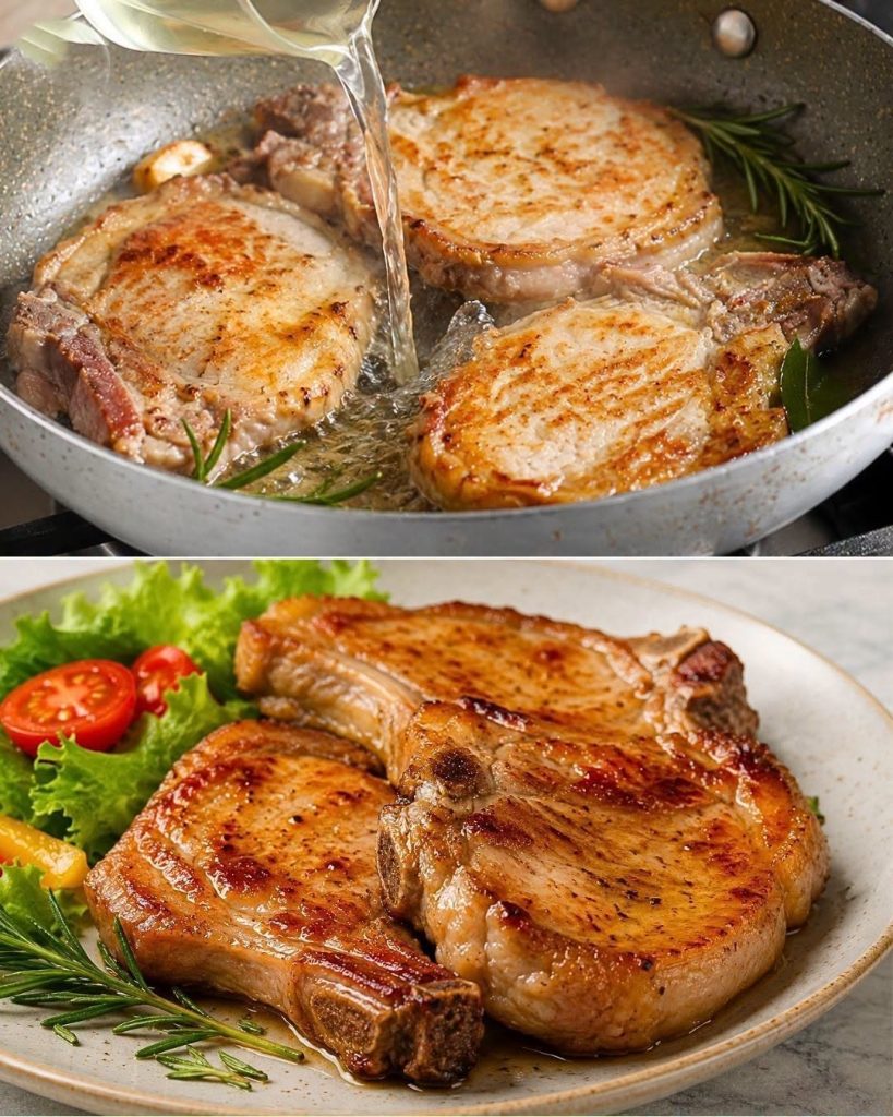 SÄG ADJÖ TILL TORRA FLÄSKKOTLETTER! Tillsätt helt enkelt denna ENDA ingrediens så blir dina fläskkotletter saftiga och möra varje gång. Spara det här receptet! Receptet finns i kommentarerna. FÖR ATT FORTSÄTTA MINA RECEPT, SKRIV “JA